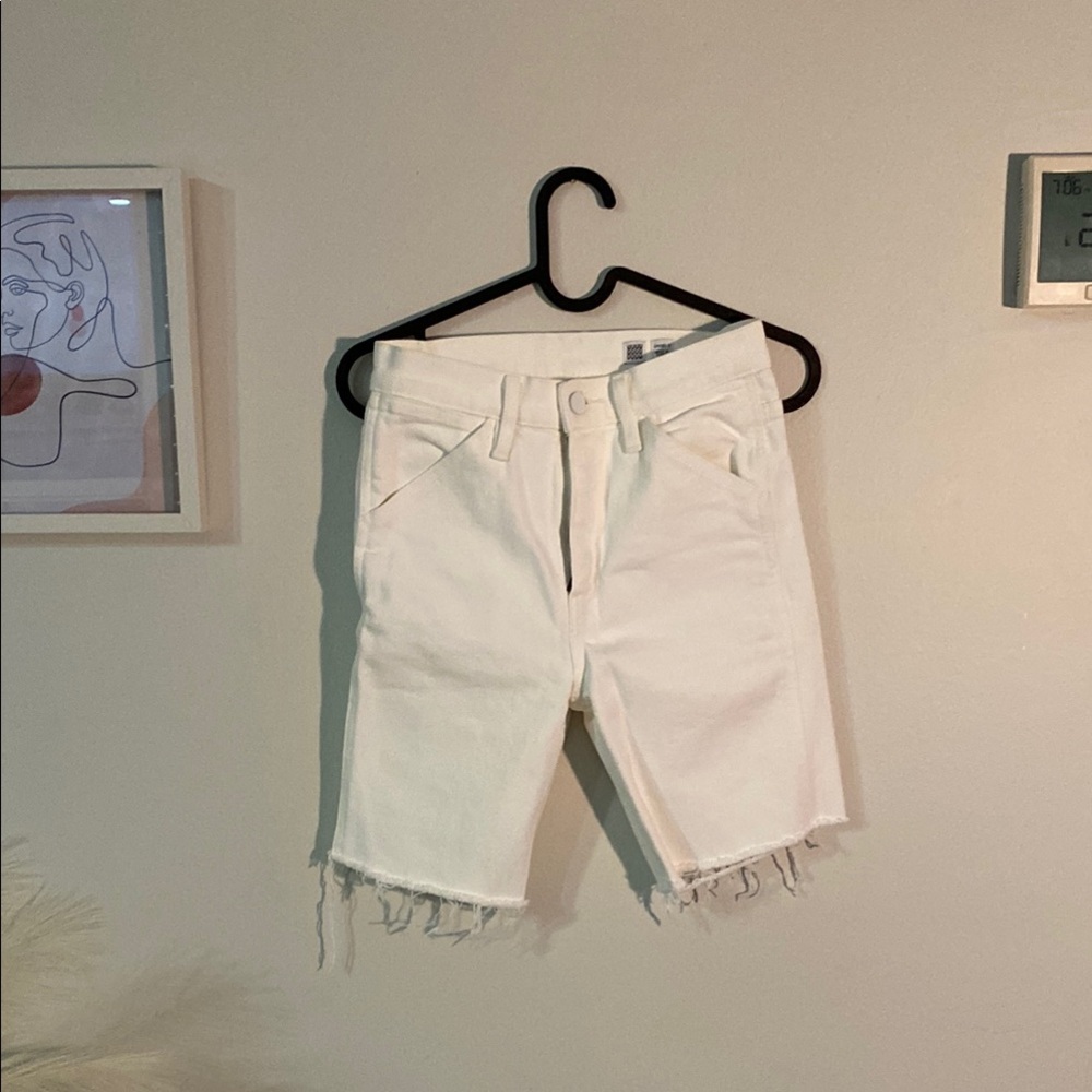 Women's White Denim Shorts